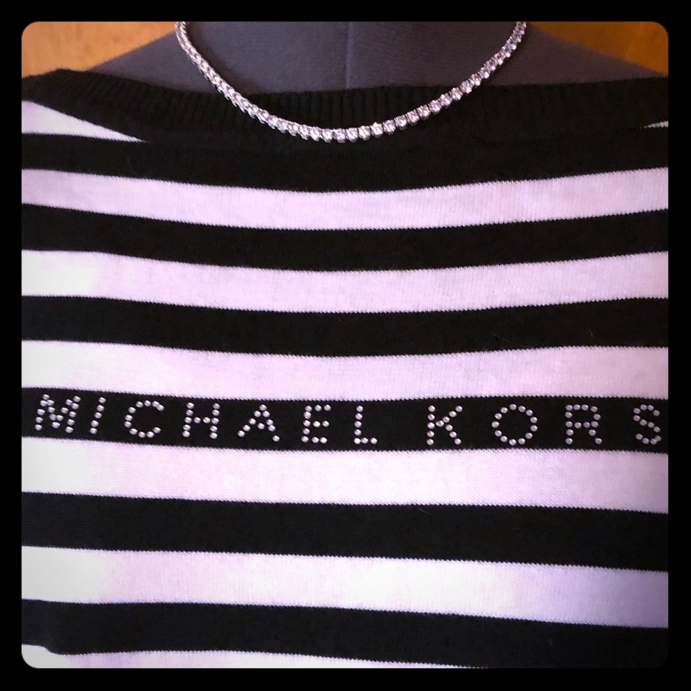 Michael Kors bling logo lightweight sweater𗁲